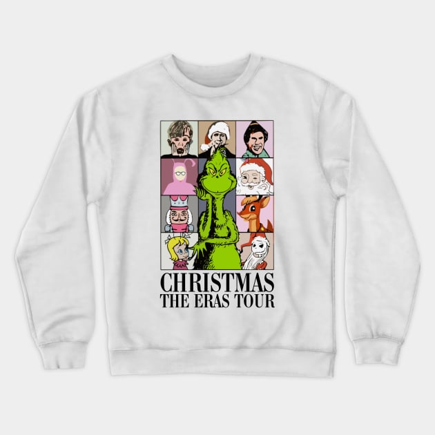 Christmas The Eras Tour Christmas Family And Merry Grinchmas Crewneck Sweatshirt by StarMa